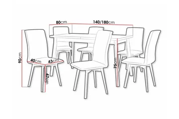 Patrickswell Spisegruppe - Møbler - Bord - Spisegruppe