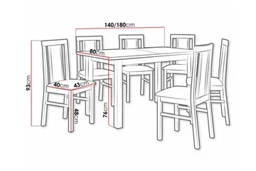 Patrickswell Spisegruppe - Møbler - Bord - Spisegruppe