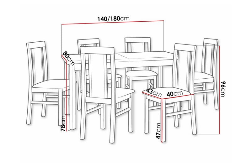 Patrickswell Spisegruppe - Møbler - Bord - Spisegruppe
