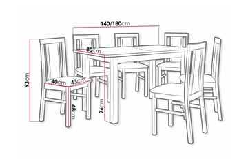 Patrickswell Spisegruppe - Møbler - Bord - Spisegruppe