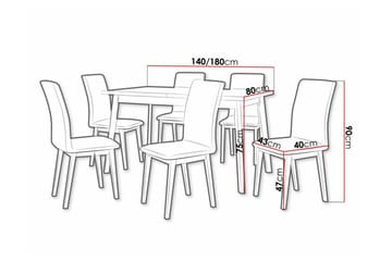Patrickswell Spisegruppe - Møbler - Bord - Spisegruppe