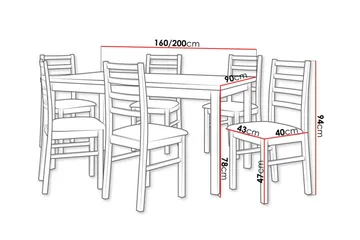 Patrickswell Spisegruppe - Møbler - Bord - Spisegruppe