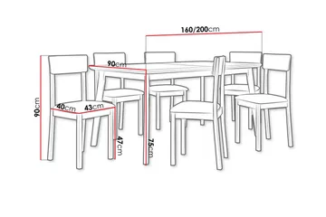 Patrickswell Spisegruppe - Møbler - Bord - Spisegruppe