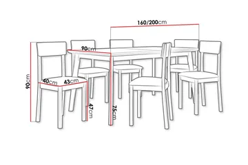 Patrickswell Spisegruppe - Møbler - Bord - Spisegruppe
