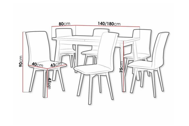 Patrickswell Spisegruppe - Møbler - Bord - Spisegruppe
