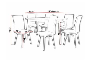 Patrickswell Spisegruppe - Møbler - Bord - Spisegruppe