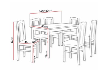 Patrickswell Spisegruppe - Møbler - Bord - Spisegruppe