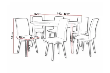 Patrickswell Spisegruppe - Møbler - Bord - Spisegruppe