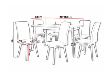Patrickswell Spisegruppe - Møbler - Bord - Spisegruppe
