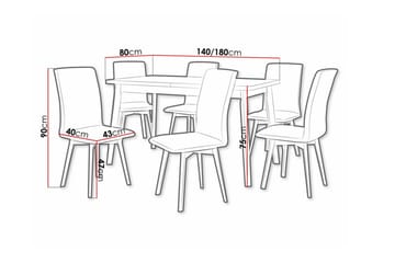 Patrickswell Spisegruppe - Møbler - Bord - Spisegruppe