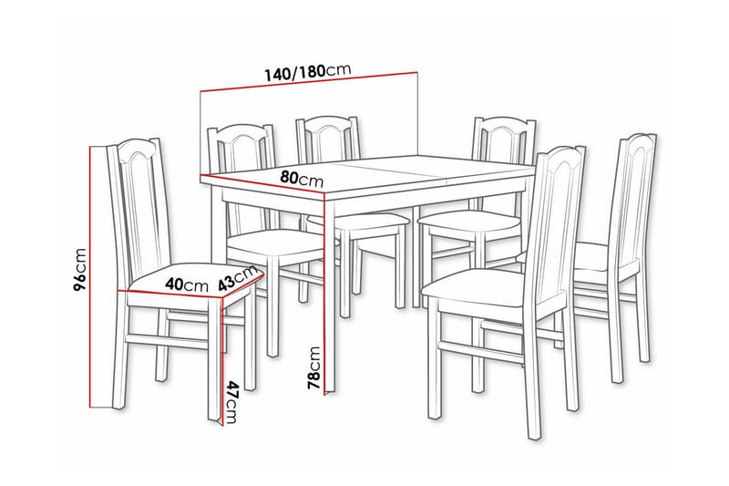 Patrickswell Spisegruppe - Møbler - Bord - Spisegruppe