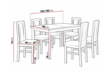 Patrickswell Spisegruppe - Møbler - Bord - Spisegruppe