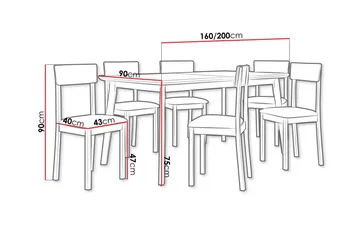 Patrickswell Spisegruppe - Møbler - Bord - Spisegruppe