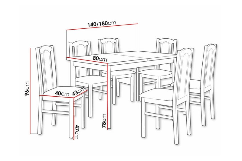 Patrickswell Spisegruppe - Møbler - Bord - Spisegruppe