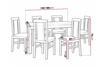 Patrickswell Spisegruppe - Møbler - Bord - Spisegruppe