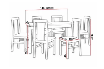 Patrickswell Spisegruppe - Møbler - Bord - Spisegruppe