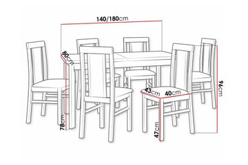 Patrickswell Spisegruppe - Møbler - Bord - Spisegruppe