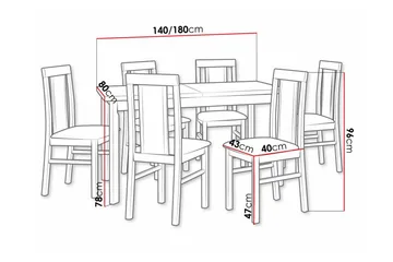 Patrickswell Spisegruppe - Møbler - Bord - Spisegruppe