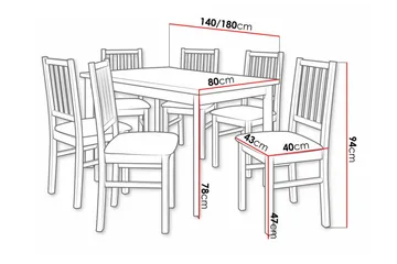 Patrickswell Spisegruppe - Møbler - Bord - Spisegruppe