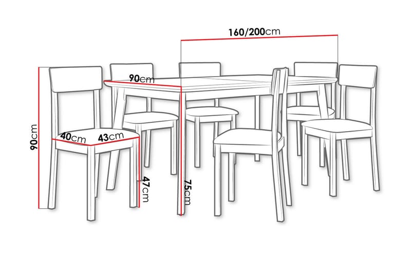 Patrickswell Spisegruppe - Møbler - Bord - Spisegruppe