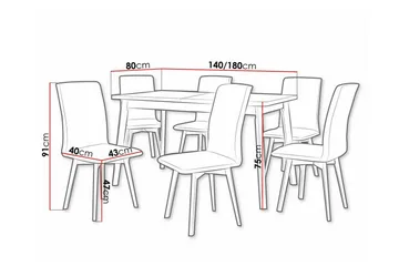 Patrickswell Spisegruppe - Møbler - Bord - Spisegruppe