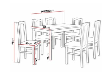 Patrickswell Spisegruppe - Møbler - Bord - Spisegruppe