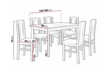 Patrickswell Spisegruppe - Møbler - Bord - Spisegruppe