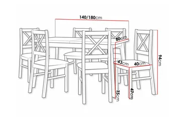 Patrickswell Spisegruppe - Møbler - Bord - Spisegruppe