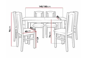 Patrickswell Spisegruppe - Møbler - Bord - Spisegruppe