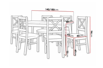 Patrickswell Spisegruppe - Møbler - Bord - Spisegruppe