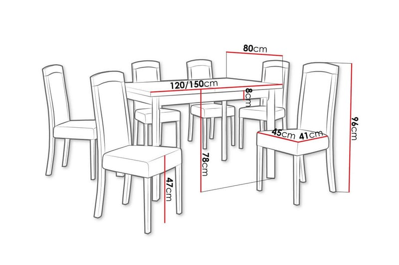 Patrickswell Spisegruppe - Møbler - Bord - Spisegruppe