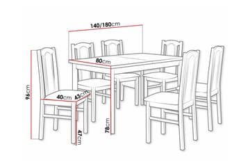 Patrickswell Spisegruppe - Møbler - Bord - Spisegruppe