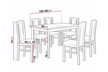 Patrickswell Spisegruppe - Møbler - Bord - Spisegruppe