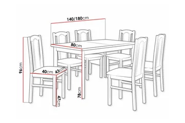 Patrickswell Spisegruppe - Møbler - Bord - Spisegruppe