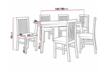 Patrickswell Spisegruppe - Møbler - Bord - Spisegruppe
