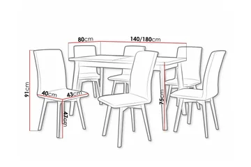 Patrickswell Spisegruppe - Møbler - Bord - Spisegruppe