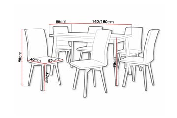 Patrickswell Spisegruppe - Møbler - Bord - Spisegruppe