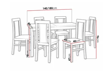 Patrickswell Spisegruppe - Møbler - Bord - Spisegruppe