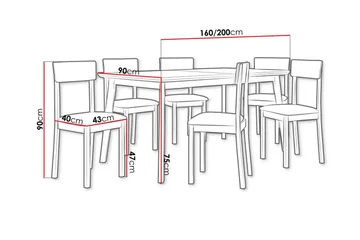 Patrickswell Spisegruppe - Møbler - Bord - Spisegruppe