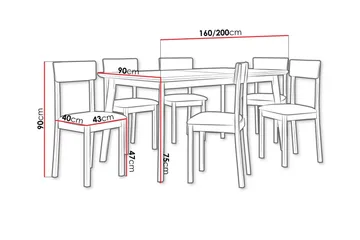 Patrickswell Spisegruppe - Møbler - Bord - Spisegruppe
