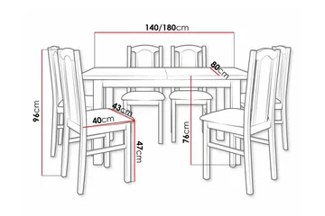 Patrickswell Spisegruppe - Møbler - Bord - Spisegruppe