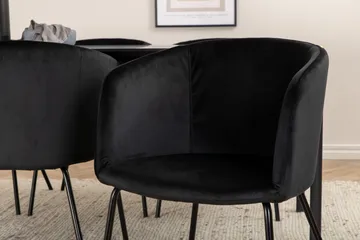 Pelle Spisebord med 6stk Berit Spisestol - Møbler - Bord - Spisegruppe