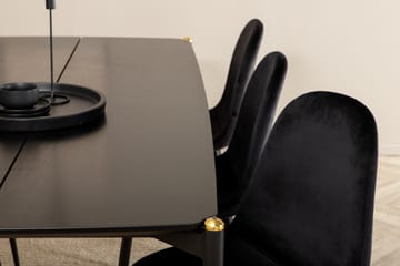Pelle Spisegruppe 190 cm inkl. 6 Pontus Stoler - Svart - Møbler - Bord - Spisegruppe
