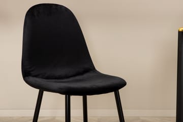 Pelle Spisegruppe 190 cm inkl. 6 Pontus Stoler - Svart - Møbler - Bord - Spisegruppe