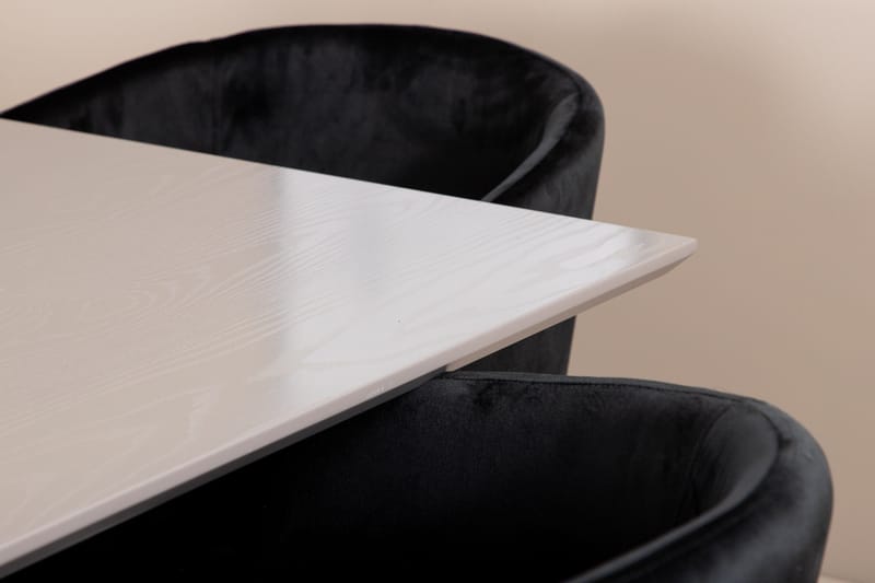 Penny Spisegruppe 190 cm inkl. 6 Berita Stoler - Grå/Svart - Møbler - Bord - Spisegruppe
