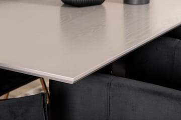 Penny Spisegruppe 190 cm inkl. 6 Pipi Stoler - Grå/Svart/Kobber - Møbler - Bord - Spisegruppe