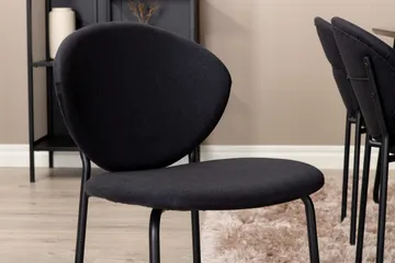 Pipi Spisegruppe 190 cm inkl. 6 Moncoll Stoler - Svart - Møbler - Bord - Spisegruppe