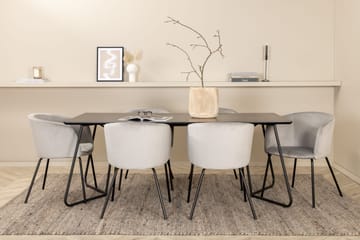 Pippi Spisebord med 6 Berit Spisestoler - Møbler - Bord - Spisegruppe