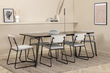 Pippi spisebord med 6 Kenth Spisestol - Møbler - Bord - Spisegruppe