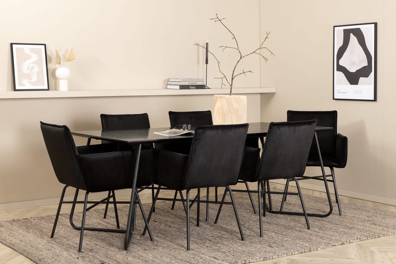 Pippi spisebord med 6 Pippi Spisestol